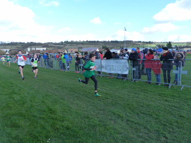 Eric au sprint à l'arrivée