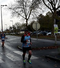 Eric dans le 1er relais du marathon duo