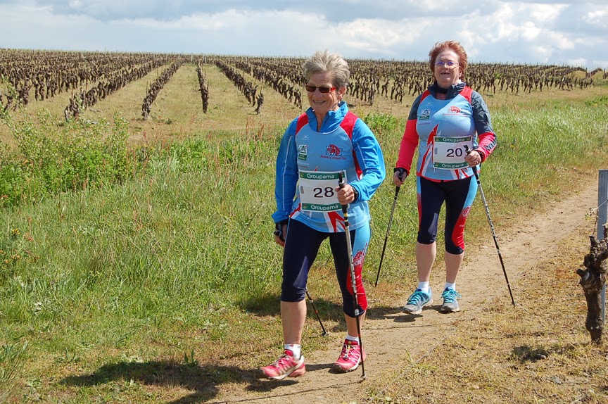 Marie Louise et Brigitte dans le vignoble Nantais