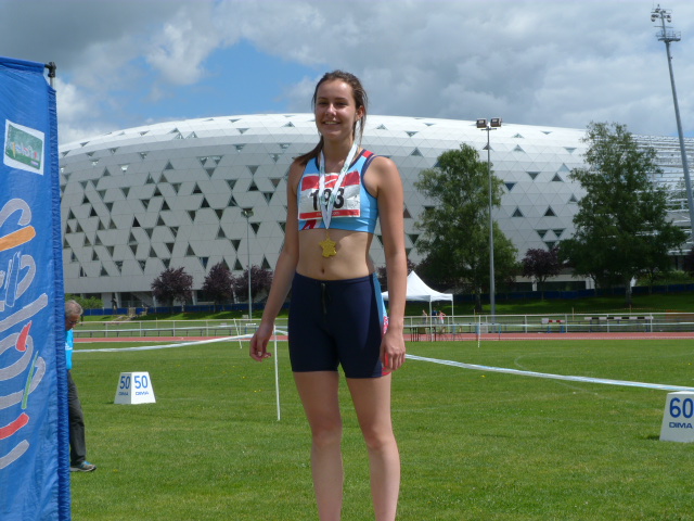 Laurine championne de France du 400haies