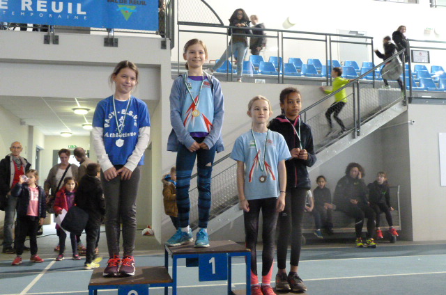 podium poussines 1ére Kani Cleret, 3é Lilas Esprit